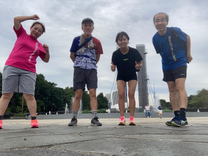 8月定期ラン行いました(木場公園開催でBBQ)